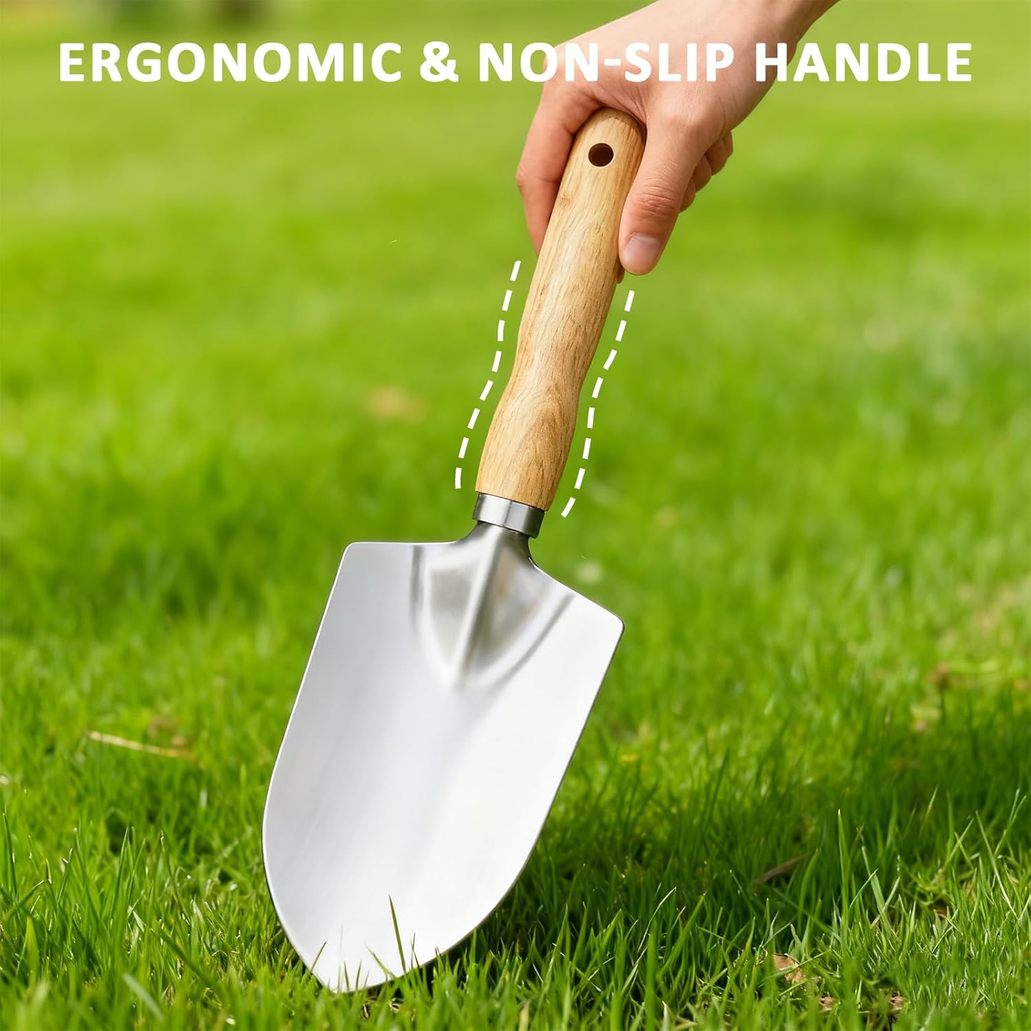 Thumbnail 5 de Jorxentia Stainless Steel Garden Trowel – Ergonomic, Multipurpose Hand Trowel