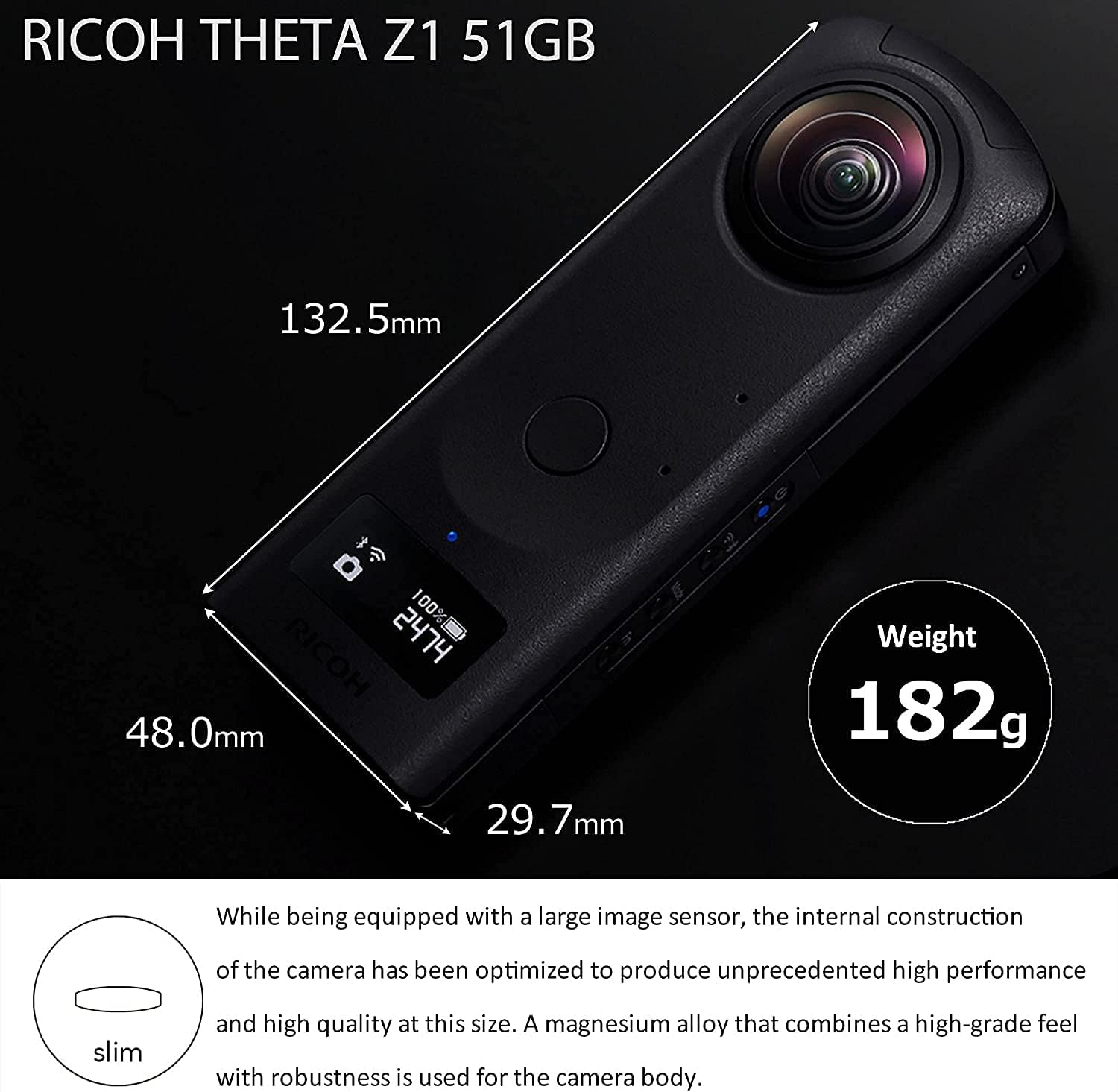 Thumbnail 4 de RICOH THETA Z1 mit 51 GB internem Speicher – 360° Kamera für ruhige Videos & räumlichen Klang