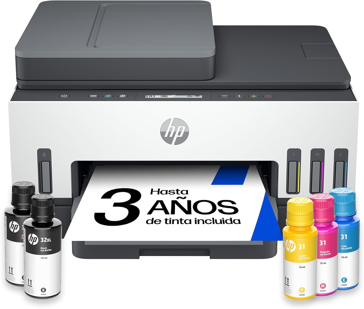Detalle de HP Smart Tank 7307 impresora multifunción 3 años