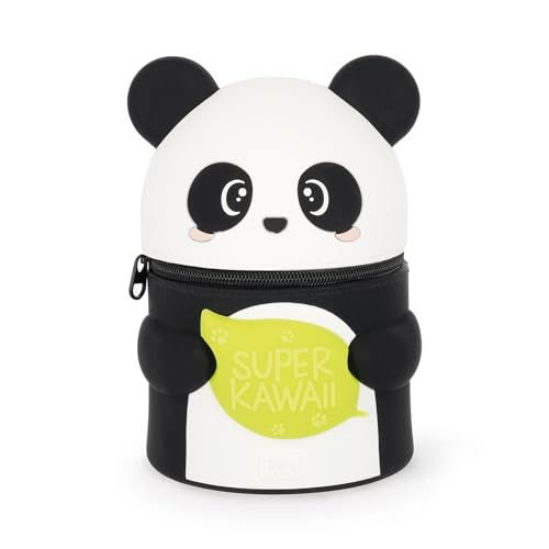 Legami Super Kawaii Panda, portapenne in silicone da 13 x 19 x 13 cm