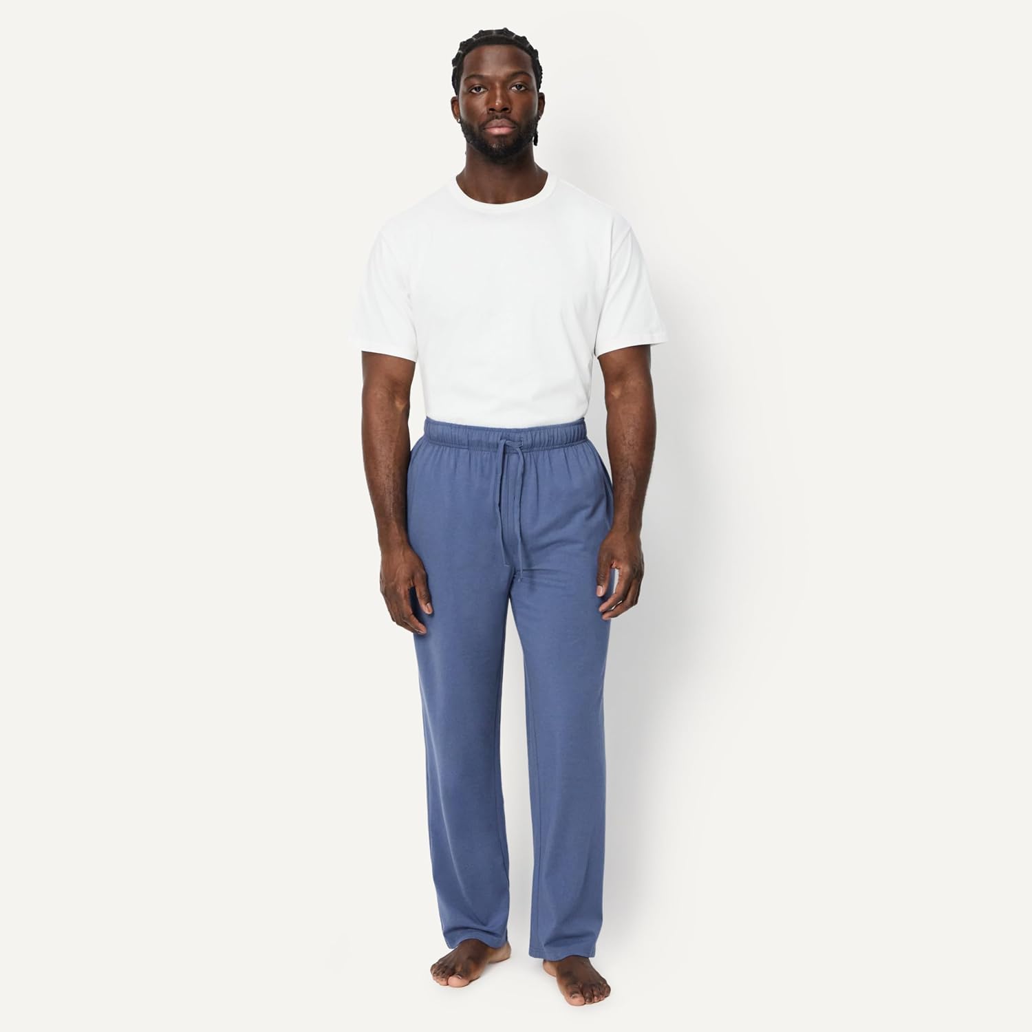 Detalle de Amazon Essentials Men's Cotton-Modal Pyjama Bottoms, Sleep Trousers