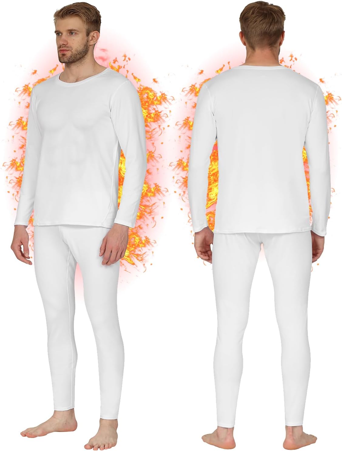 Detalle 2 de HEROBIKER Long Johns Thermal Underwear 2‑Piece Set 🧣