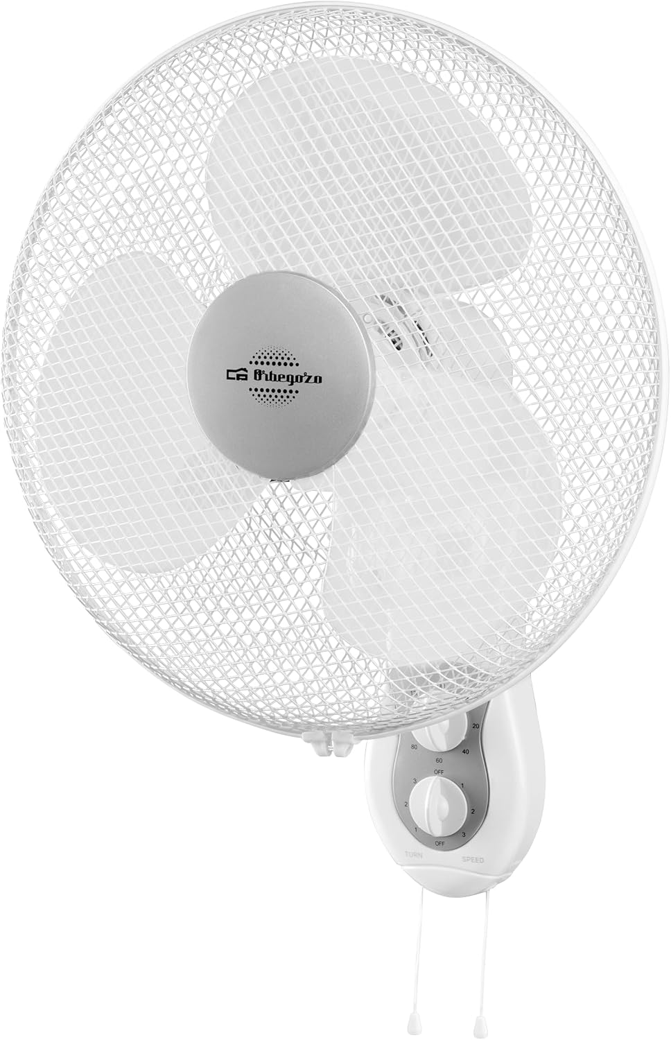 Detalle de Orbegozo WF 0139: Ventilador de pared oscilante de 40 cm, 3 velocidades y temporizador de 120 minutos