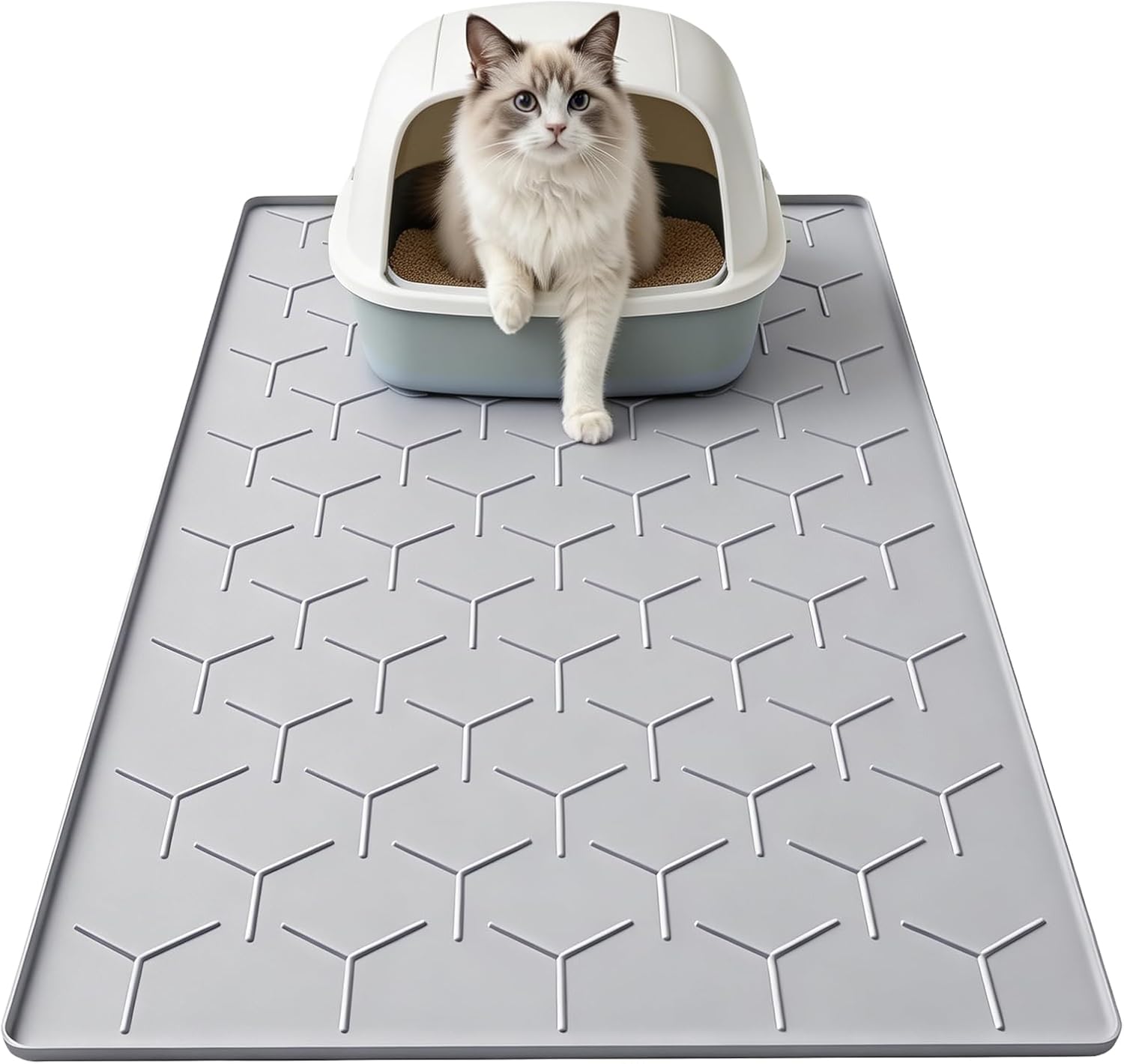 Garoopion Cat Litter Mat 86x56cm Waterproof 🐱