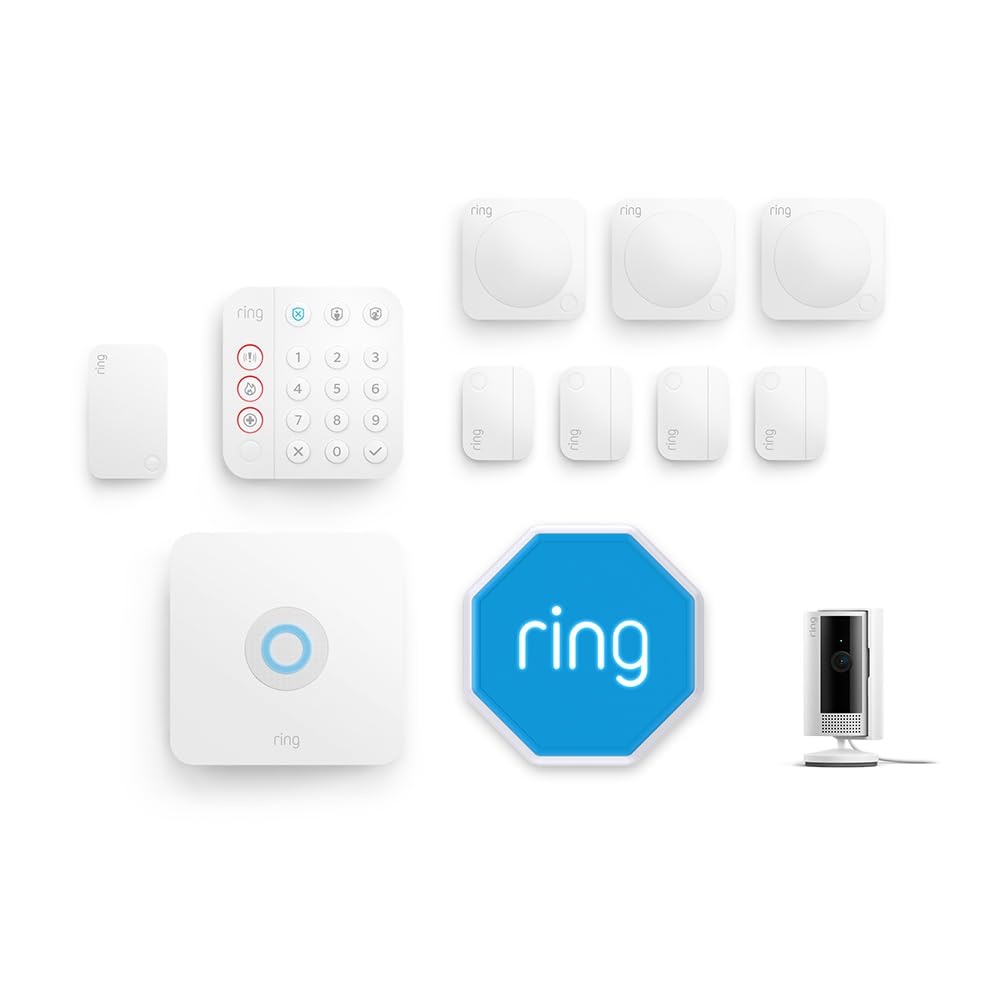 Detalle de Kit Ring Alarm L con videocamera interna (2ª gen) e sirena per esterno