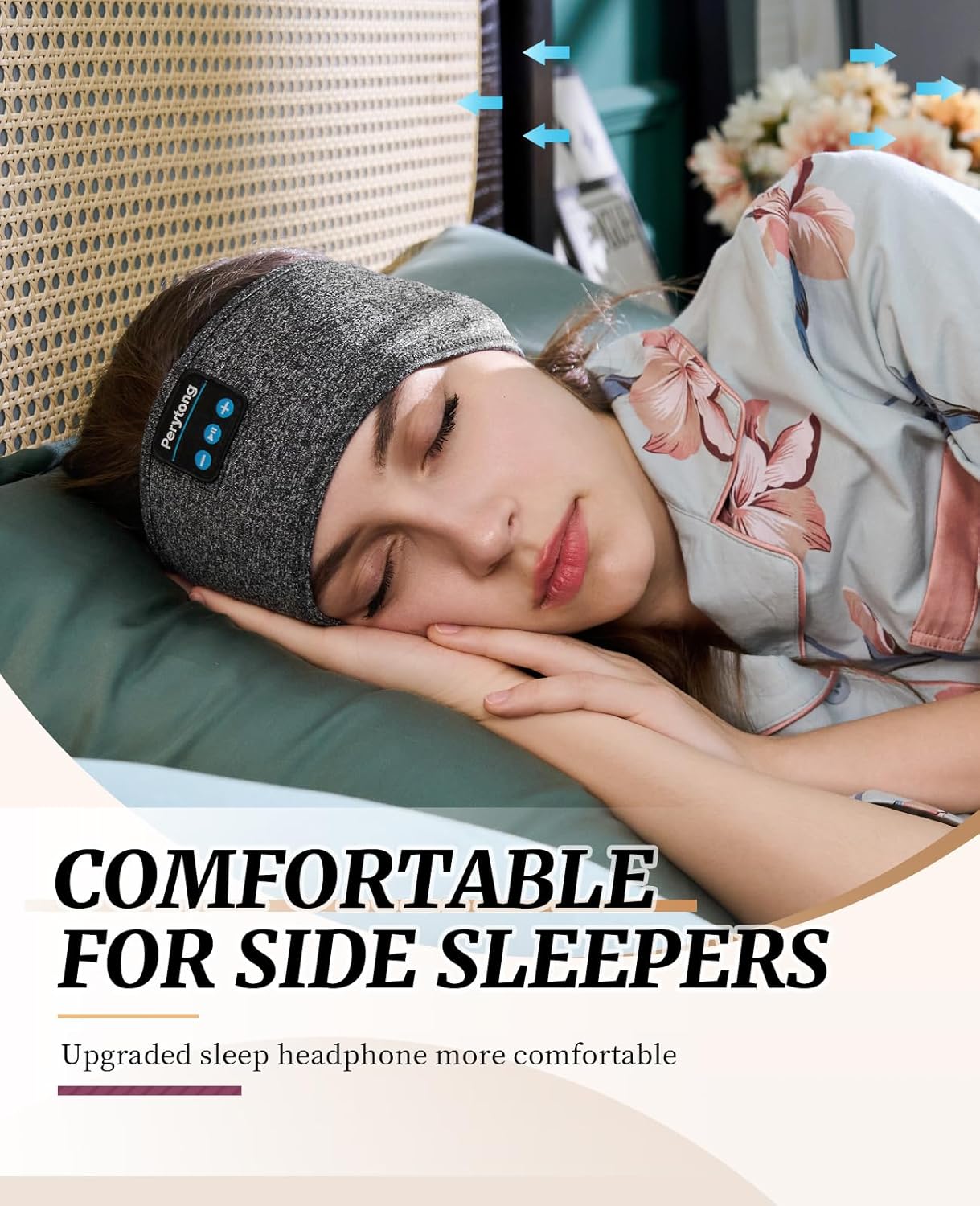 Detalle de Perytong Sleep Headphones 12h