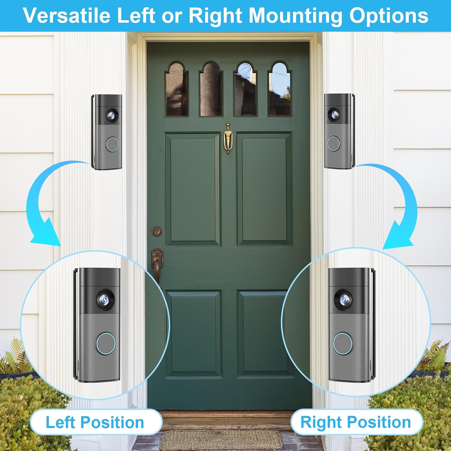 Detalle de Doorbell Angle Mount for Ring Battery/Plus/Pro (2026 New Model) – 35–55° Adjustable Corner Mount