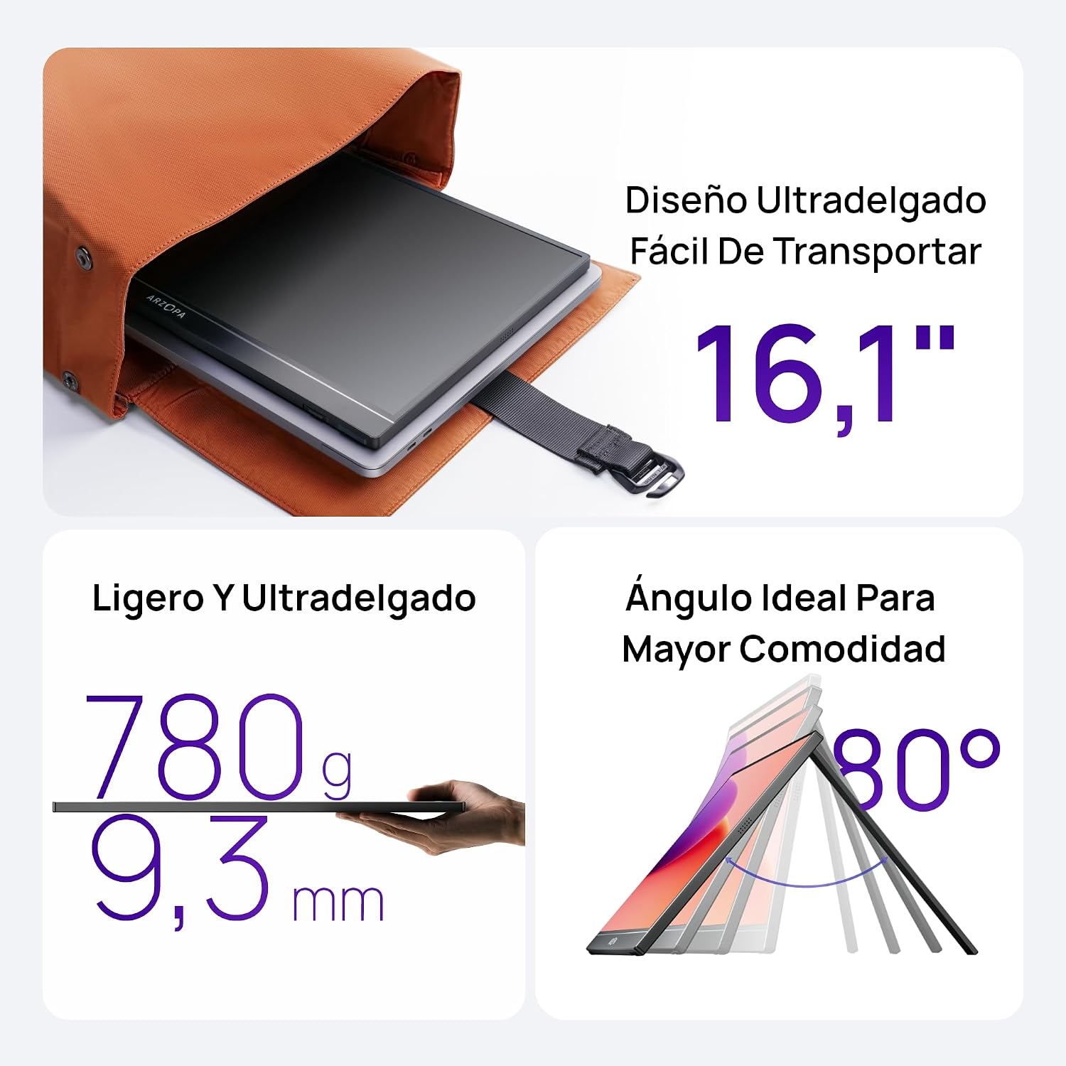 Thumbnail 4 de ARZOPA Z1C 16.1" monitor portátil FHD