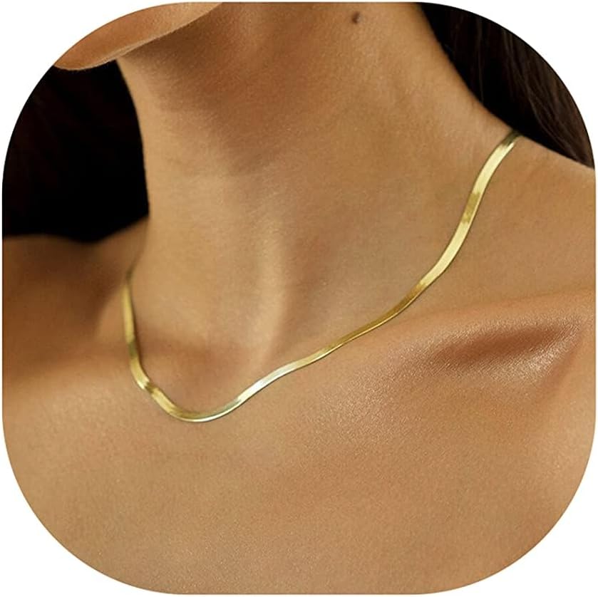 Detalle de Tewiky Schlangenkette 14K vergoldet Choker