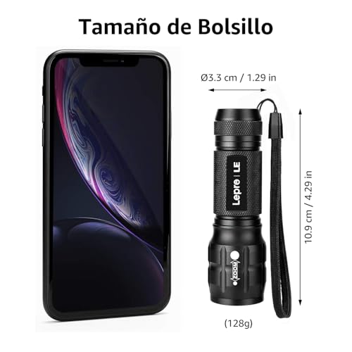 Thumbnail 3 de Lepro Linterna LED LE1000 de Lighting EVER: linterna portátil de alta potencia con zoom