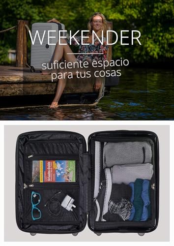 Detalle 2 de HAUPTSTADTKOFFER Mitte: Equipaje de mano rígido 55x40x23 cm con 4 ruedas y TSA, en azul oscuro