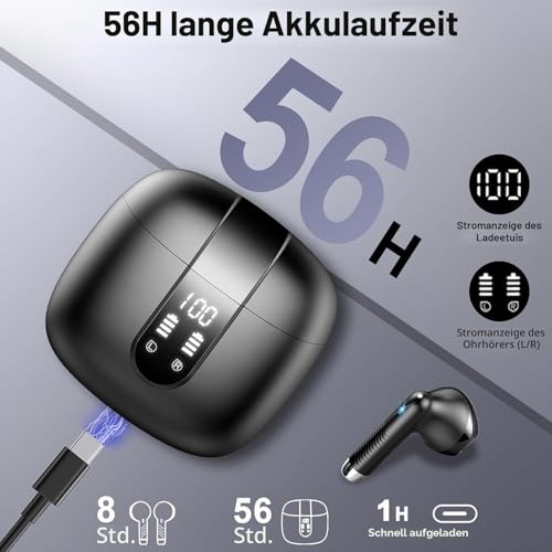 Thumbnail 3 de Drsaec J55: Bluetooth 5.4 In-Ear Kopfhörer – 6D HiFi, ENC & App-Anpassung