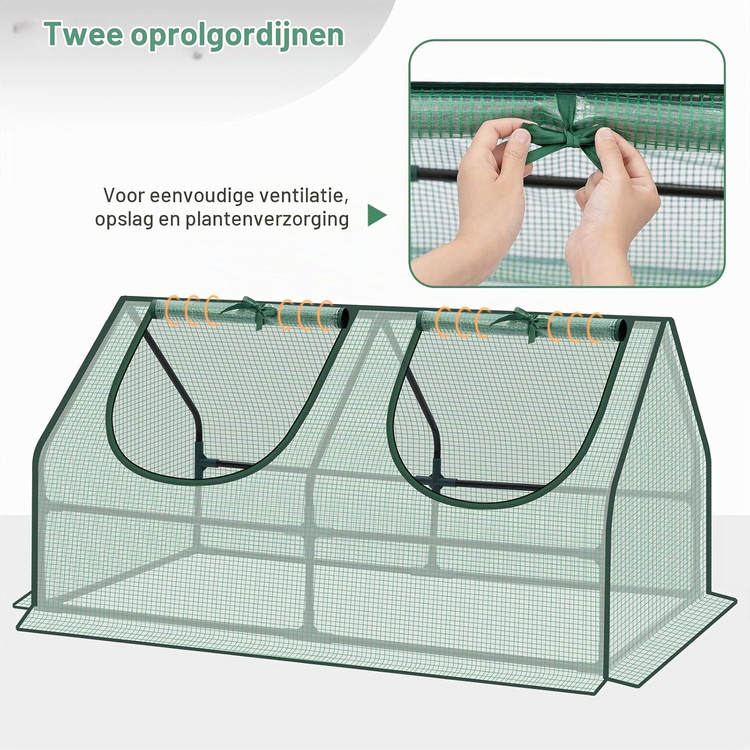 Detalle de WOLTU GWH11 foliekas 120 x 60 x 60 cm met versterkte PE-folie