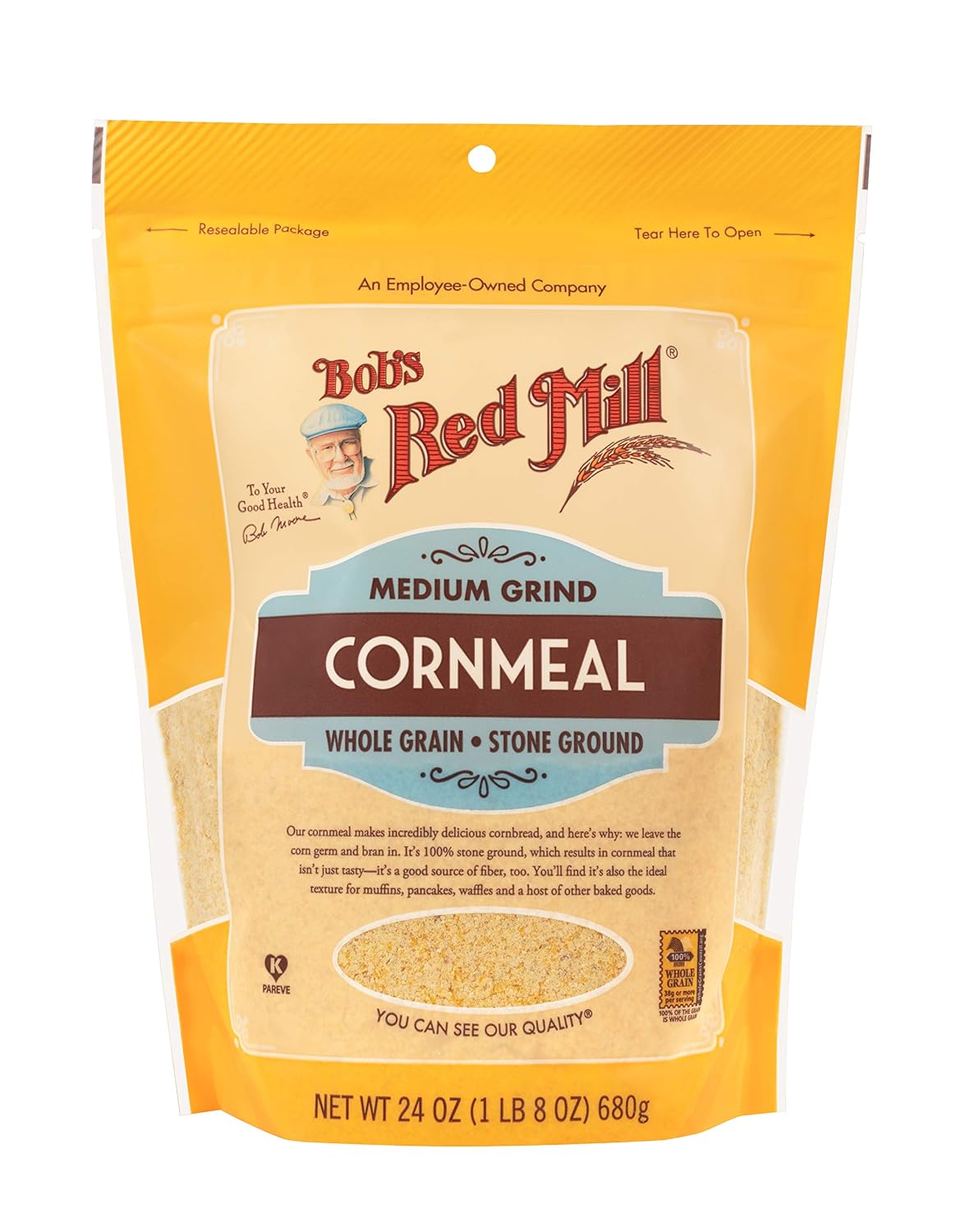 Detalle de Bob's Red Mill Cornmeal 24 oz