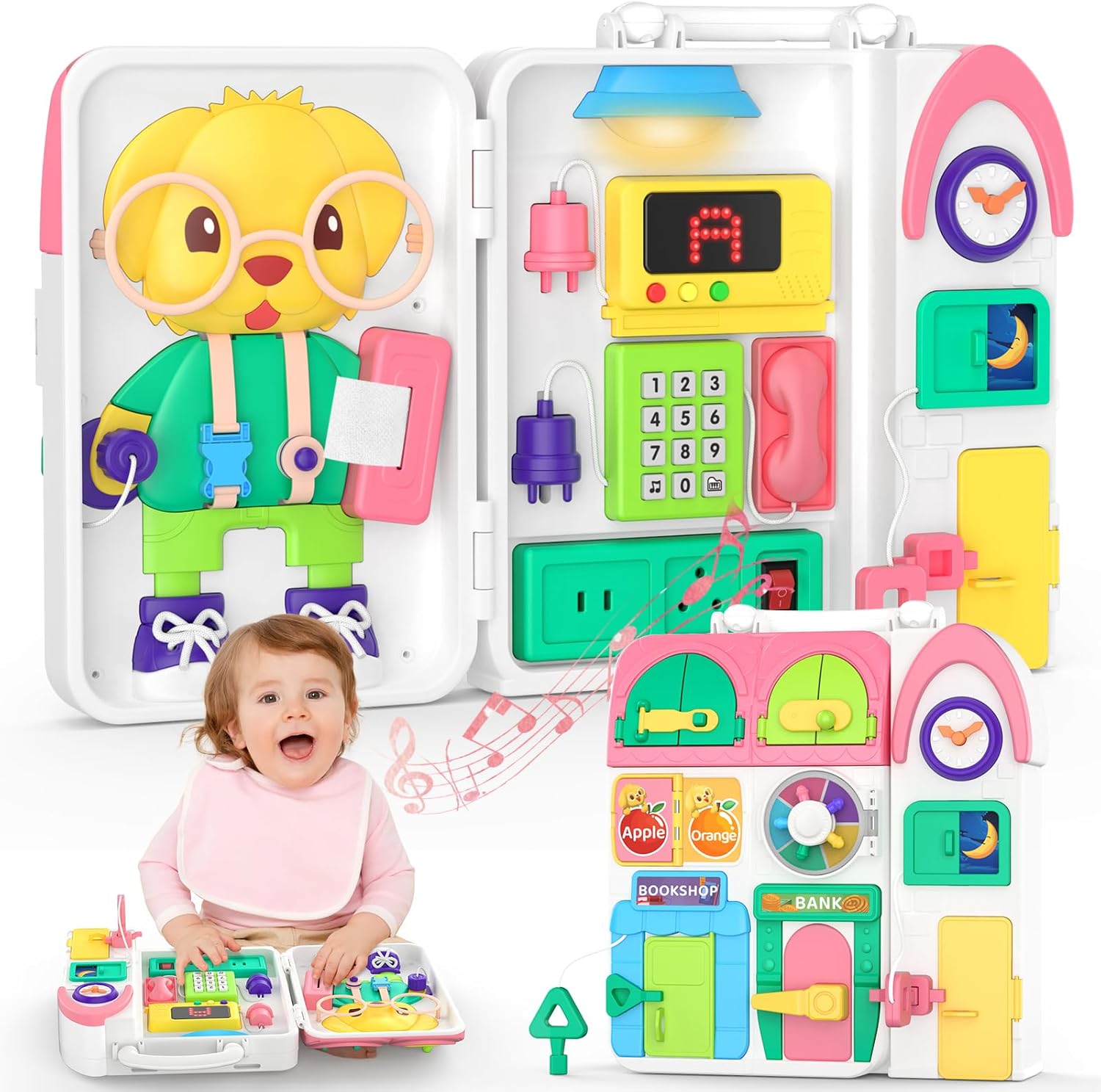 Thumbnail 6 de Musical Montessori Busy Board for 1-Year-Olds