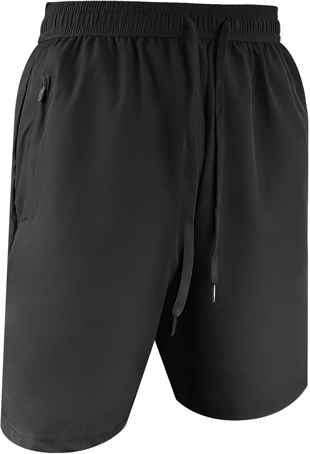 Detalle de Aomig Pantaloncini Uomo – Pantaloni Corti Sportivi con Tasche Zip e Asciugatura Rapida