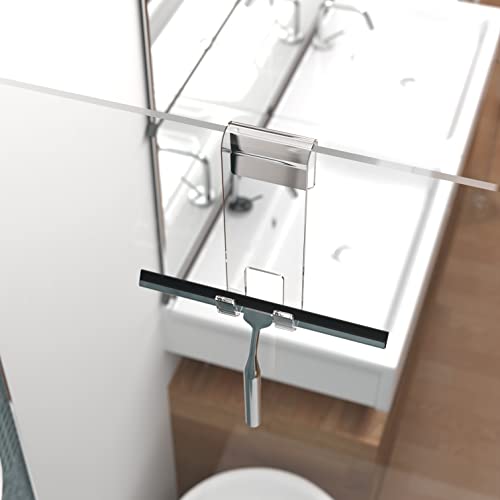 Thumbnail 1 de Agplex Gancio Porta Tergicristallo per Box Doccia in Plexiglass Inossidabile – Senza Foratura