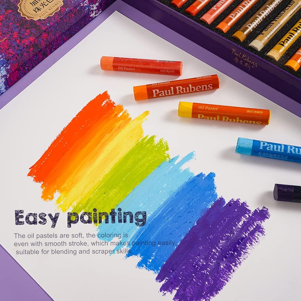Thumbnail 2 de Paul Rubens Oil Pastels Set (48 Colours) Soft, Non-Toxic Pastels for Sketching, Blending & Decorative Painting