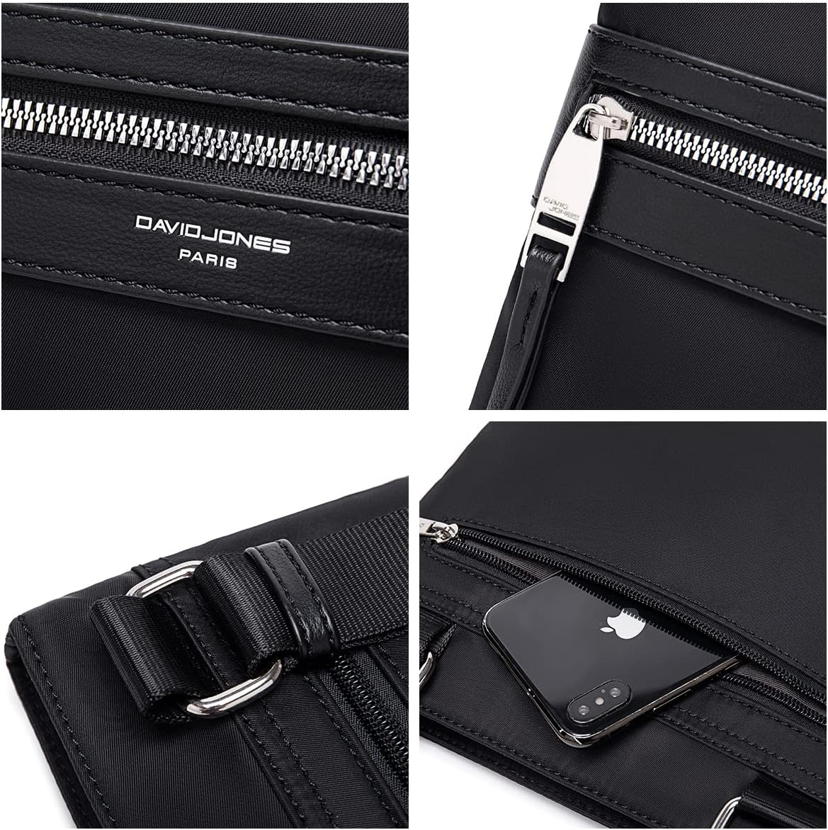 Detalle 2 de David Jones Borsa a Tracolla Uomo 23×21 cm