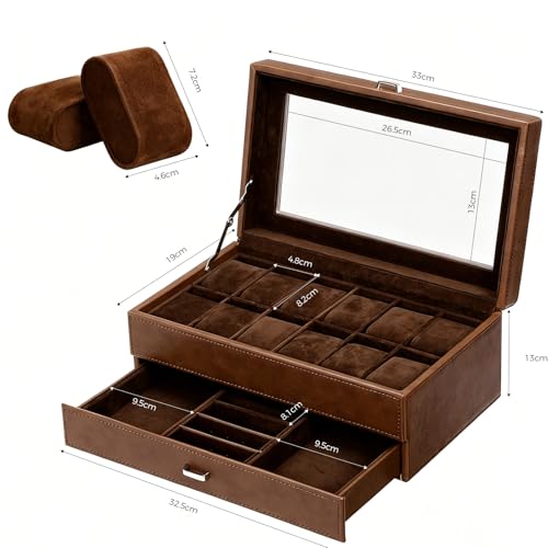 Thumbnail 5 de Boite à Montre de Homme Un Classique 12 compartiments – BEWISHOME