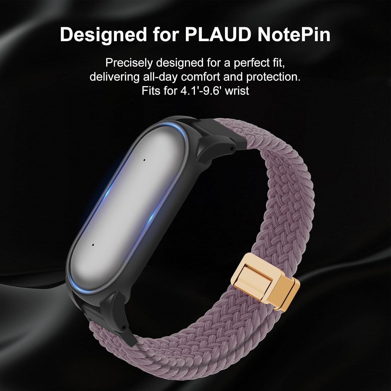 Detalle de Polyjoy Wristband & PC Case for Plaud NotePin/S AI Voice Recorder