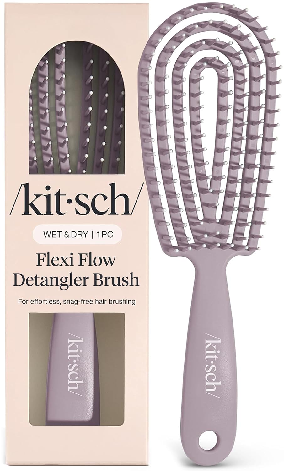 Detalle de Kitsch Detangler Brush Flexible Frame for Curly Hair
