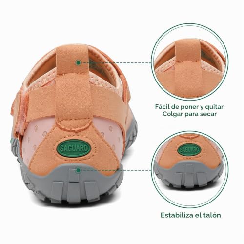 Detalle de SAGUARO Zapatillas Barefoot - Trail running ligero con puntera amplia (Gr.40)
