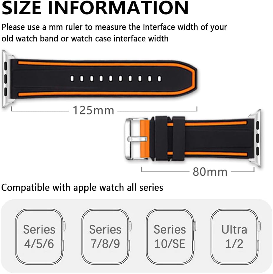 Thumbnail 2 de SZYXMY Compatible Apple Watch Strap 170–212mm