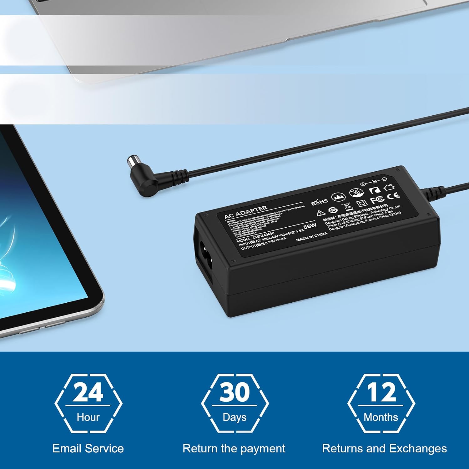 Thumbnail 6 de Jippofu 14V Netzteil für Samsung Monitore