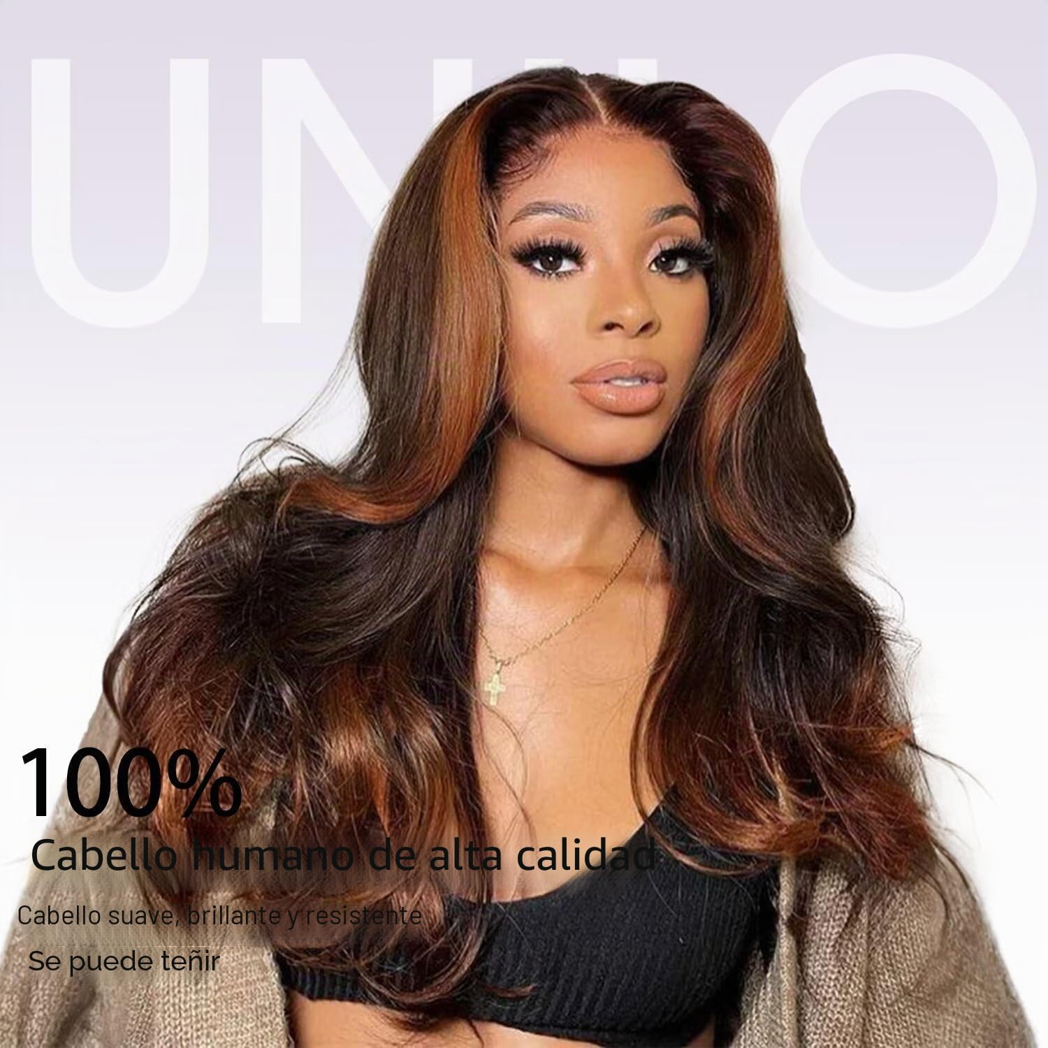 Thumbnail 3 de UNILO 18 inch peluca pelo natural 150% 🎀