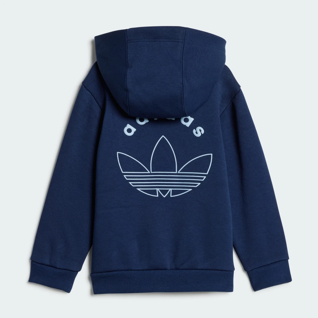 Thumbnail 2 de Conjunto sudadera con capucha y pantalón Graphic Adidas para bebé (azul)