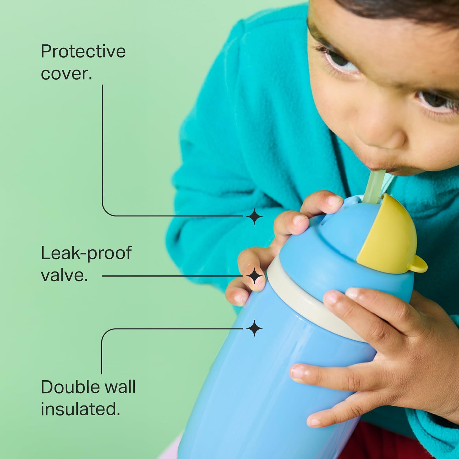 Detalle de Tommee Tippee Insulated Active Straw Cup 266 ml