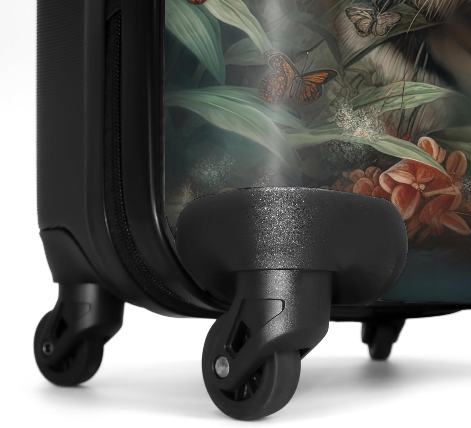 Thumbnail 5 de Valigia grande leggera con serratura TSA e design Tigre-Verde – trolley rigido 67 cm, 72 L