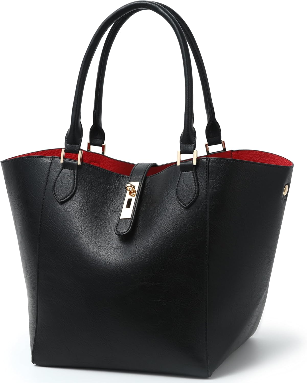 Thumbnail 1 de sqlp Large Work Tote Bag for Women – Waterproof Vegan Leather Shoulder Bag with Detachable Straps