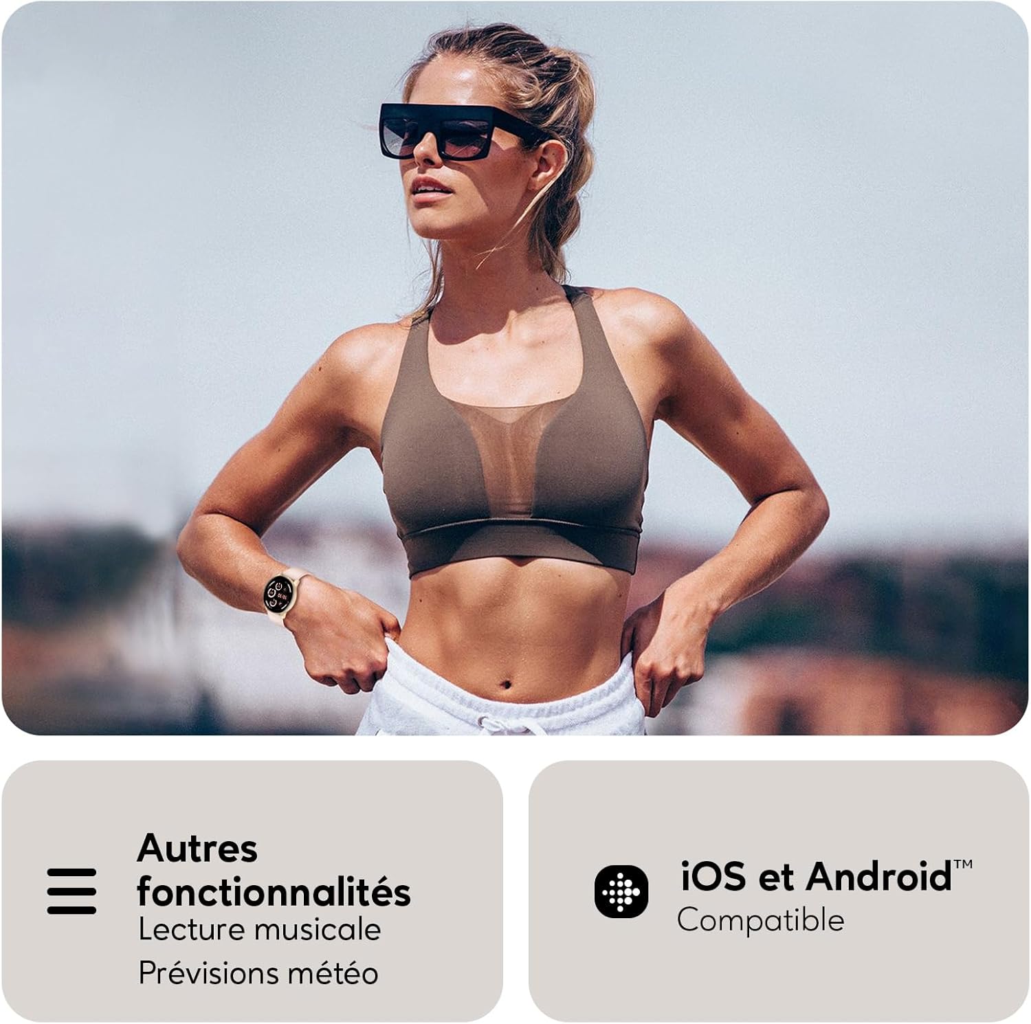 Thumbnail 6 de AcclaFit Montre Connectée 1,38'' – Suivi santé et sport, IP68, 147+ modes