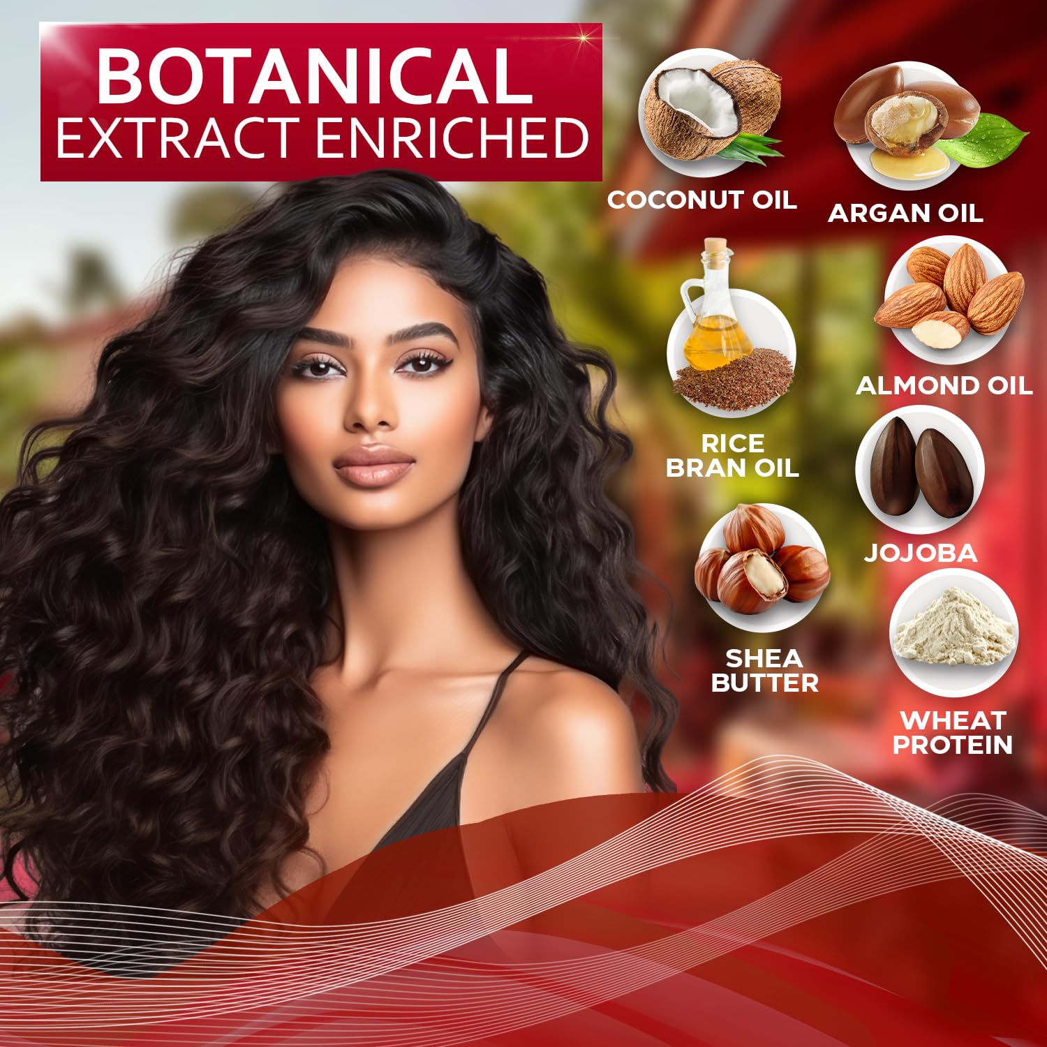 Detalle 2 de BELLISSO Leave-In Conditioner for Curly Hair with Shea Butter and Frizz Control