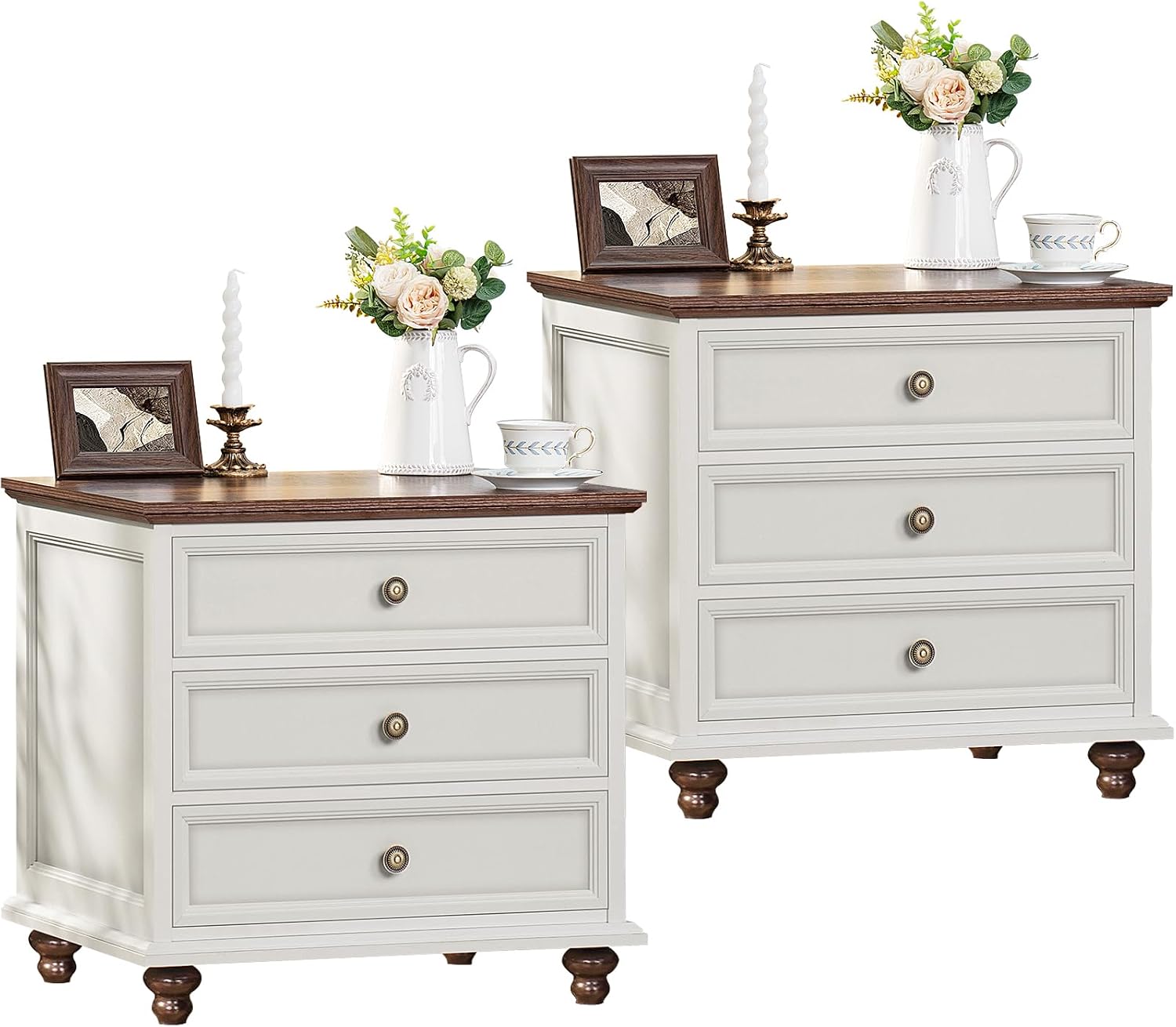 Detalle de Joaxswe Nightstand Set of 2, 24-Inch Wide