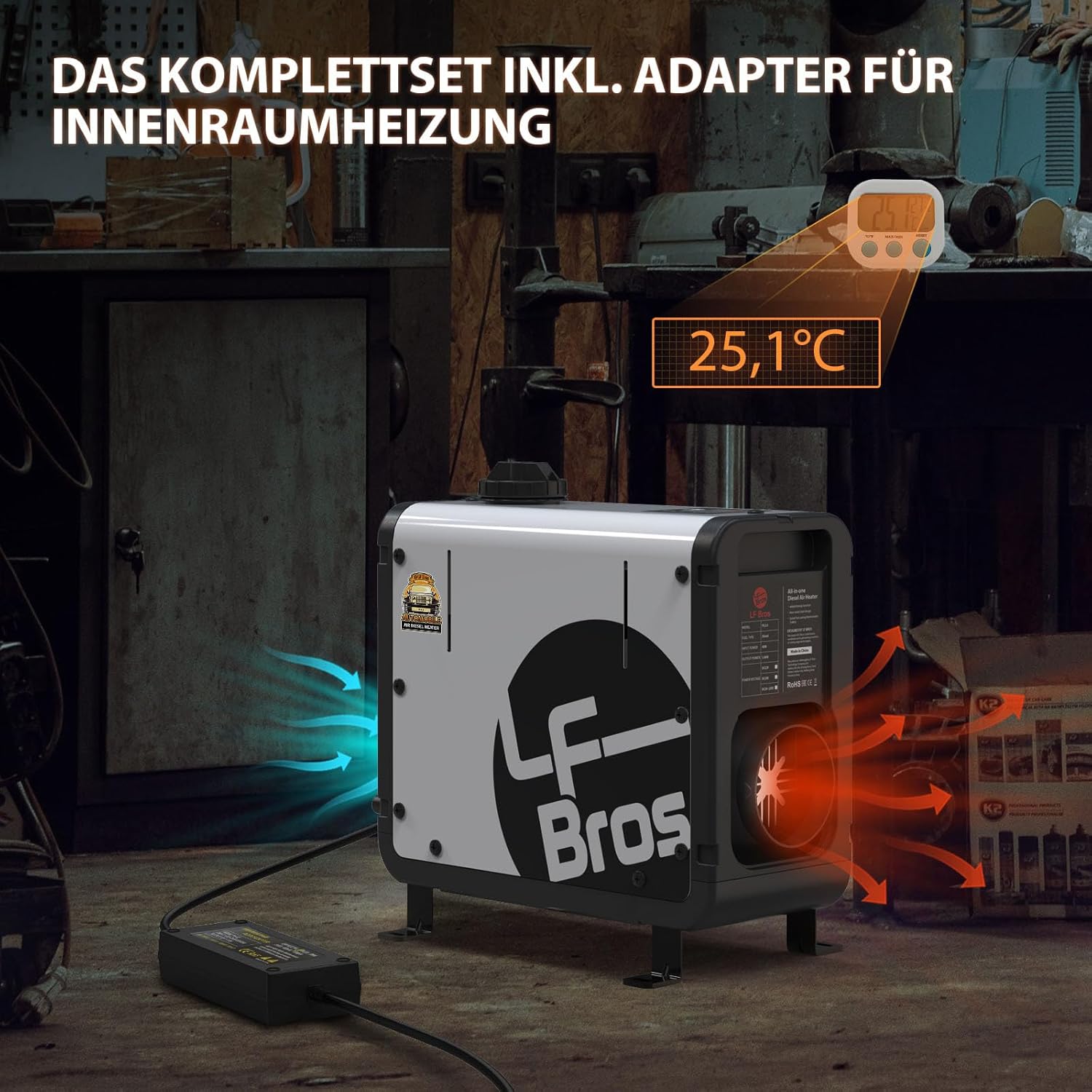 Detalle 2 de LF Bros Kompakte Dieselheizung 5 kW
