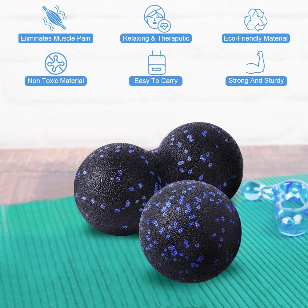 Thumbnail 2 de LOPHE Sfere Massaggianti Muscolari – Set di palline fasciali (2 pezzi) nero + pois blu