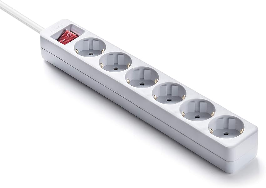 FAMATEL Regleta ecosockets 6 tomas 3 m 📺