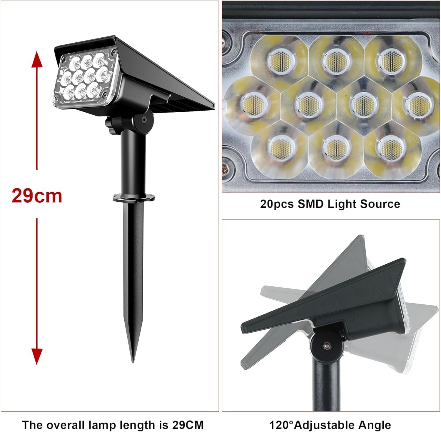 Thumbnail 6 de NATPOW 20 LED RGB Solar Lights Pack