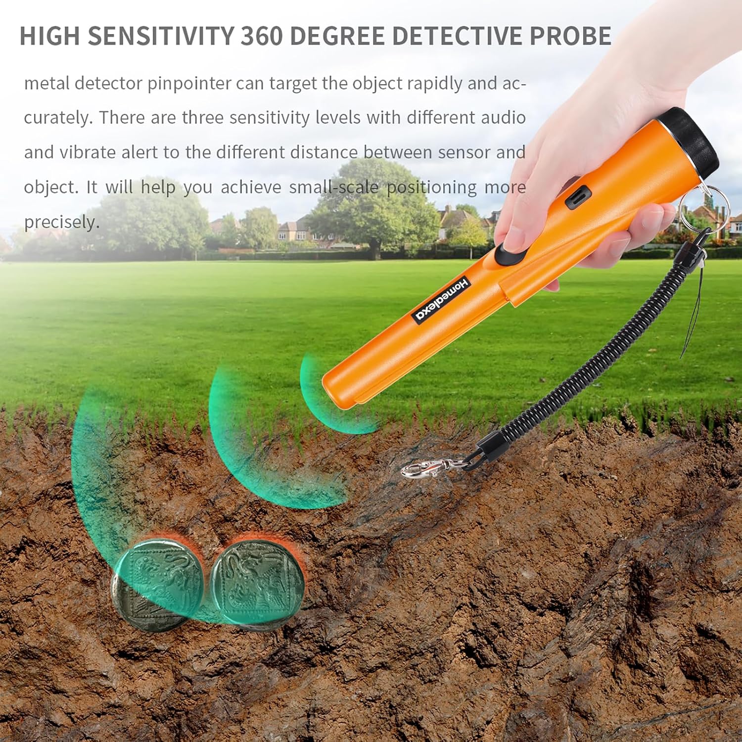Thumbnail 2 de Homealexa pinpointer metal detector 360°Scan
