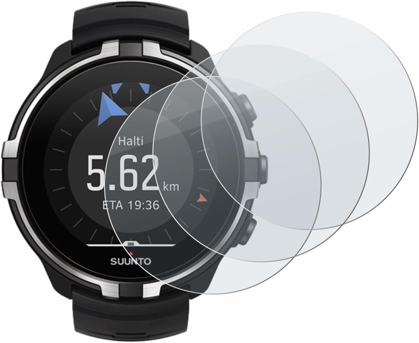 Thumbnail 1 de brotect Pellicola Vetro Opaca per Suunto Spartan Sport Wrist HR Baro Stealth (3 Pezzi) – protezione anti-riflesso e 9H