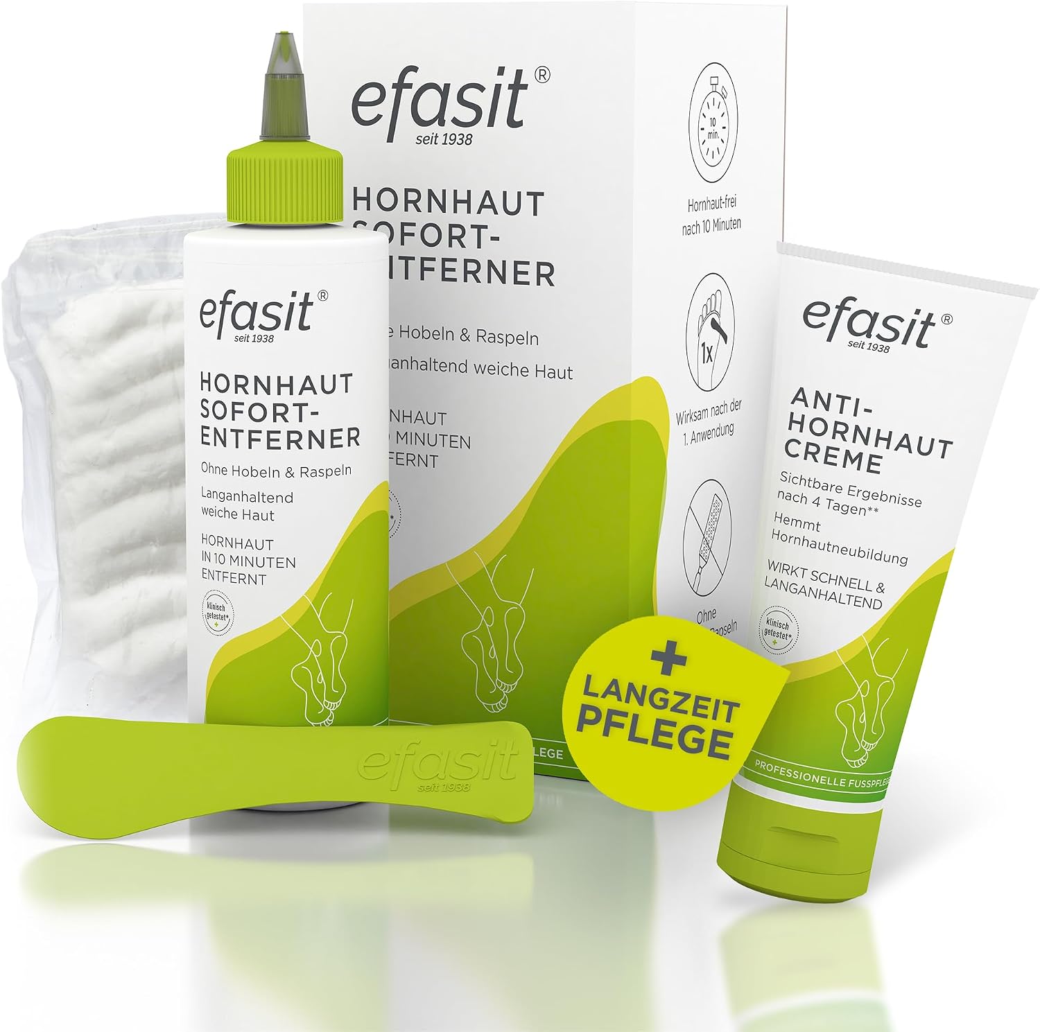 Detalle de efasit BUNDLE HH S-E – zestaw do usuwania zrogowaceń z kremem