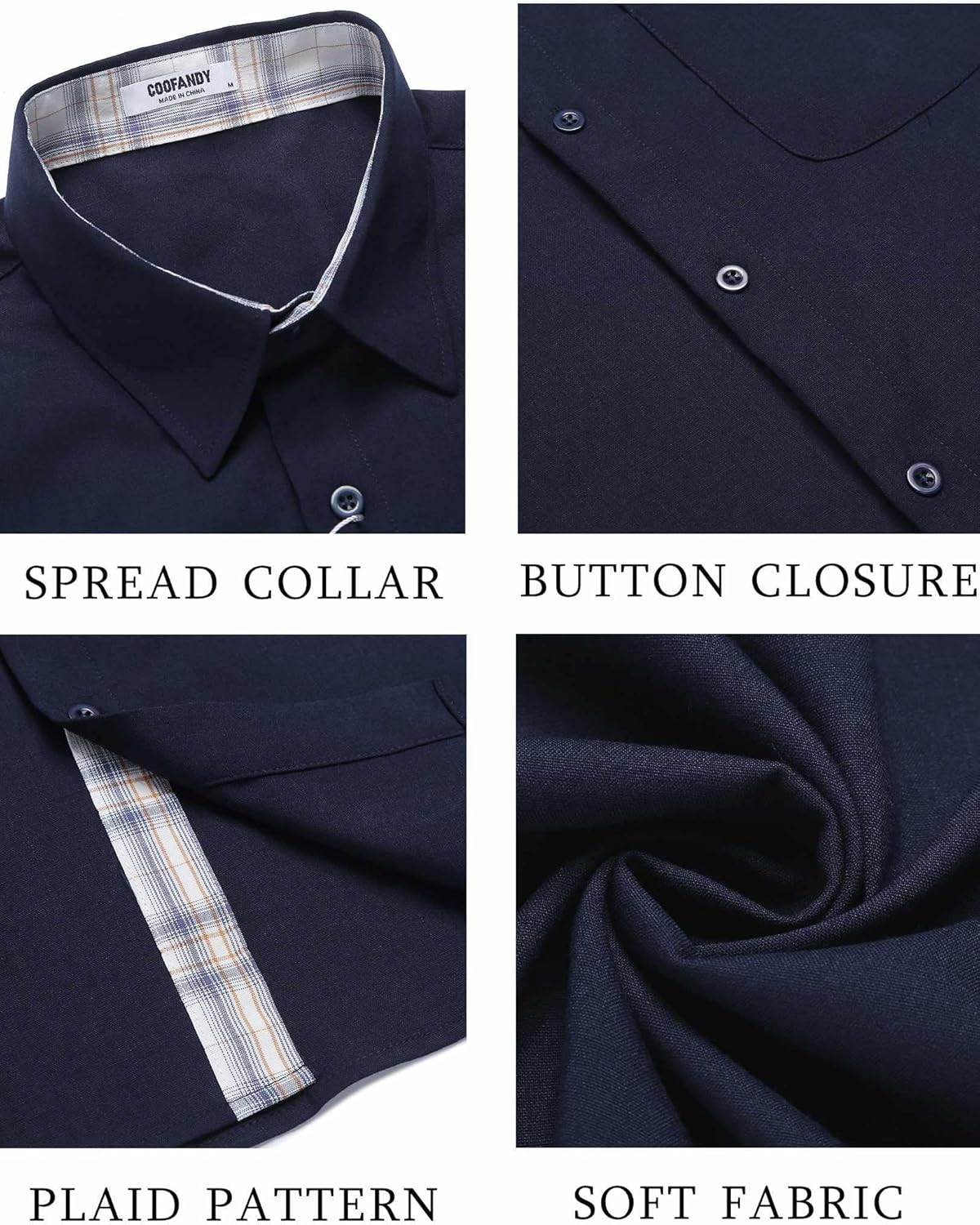 Thumbnail 4 de COOFANDY Men’s Short Sleeve Button-Down Shirt with Chest Pocket