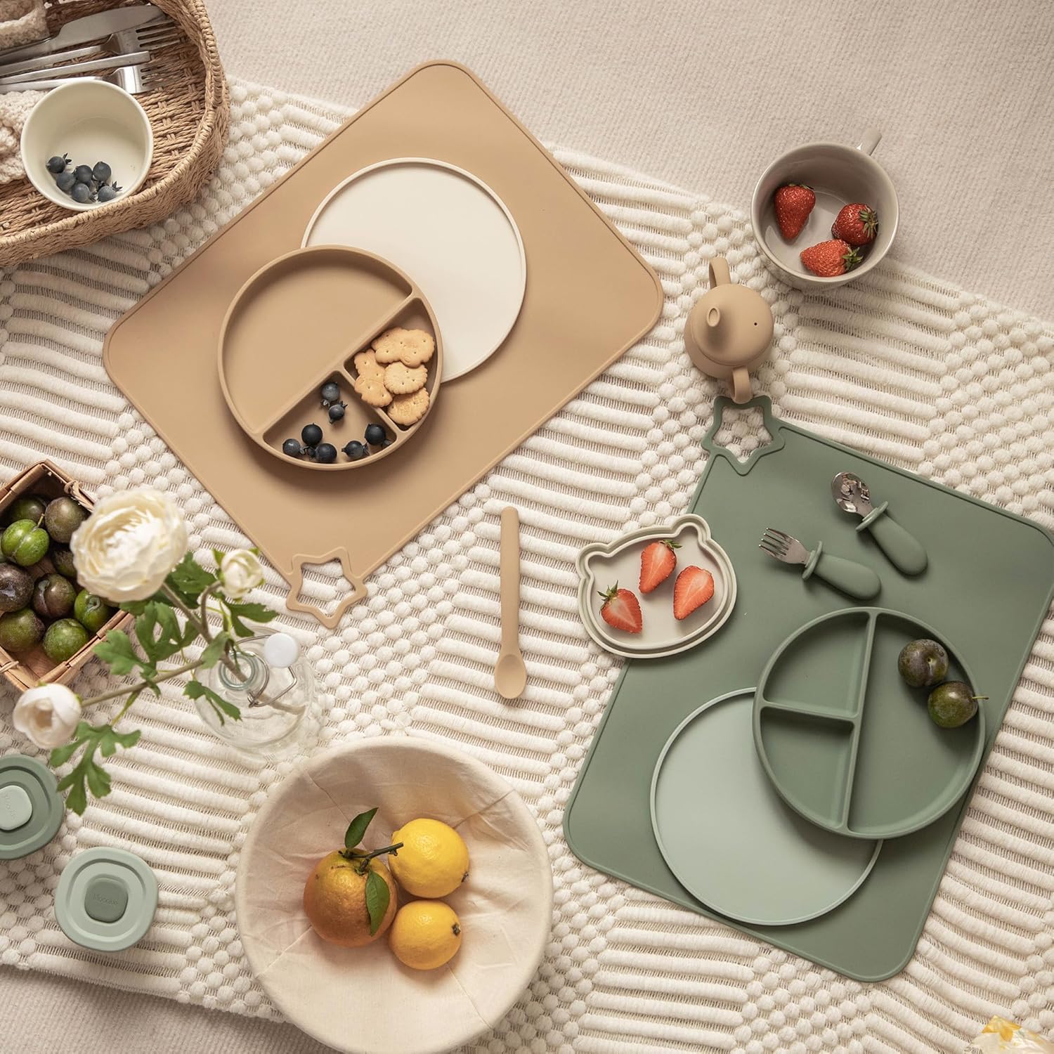 Thumbnail 3 de Moonkie Baby Silikon Platzset rutschfest für Kinder