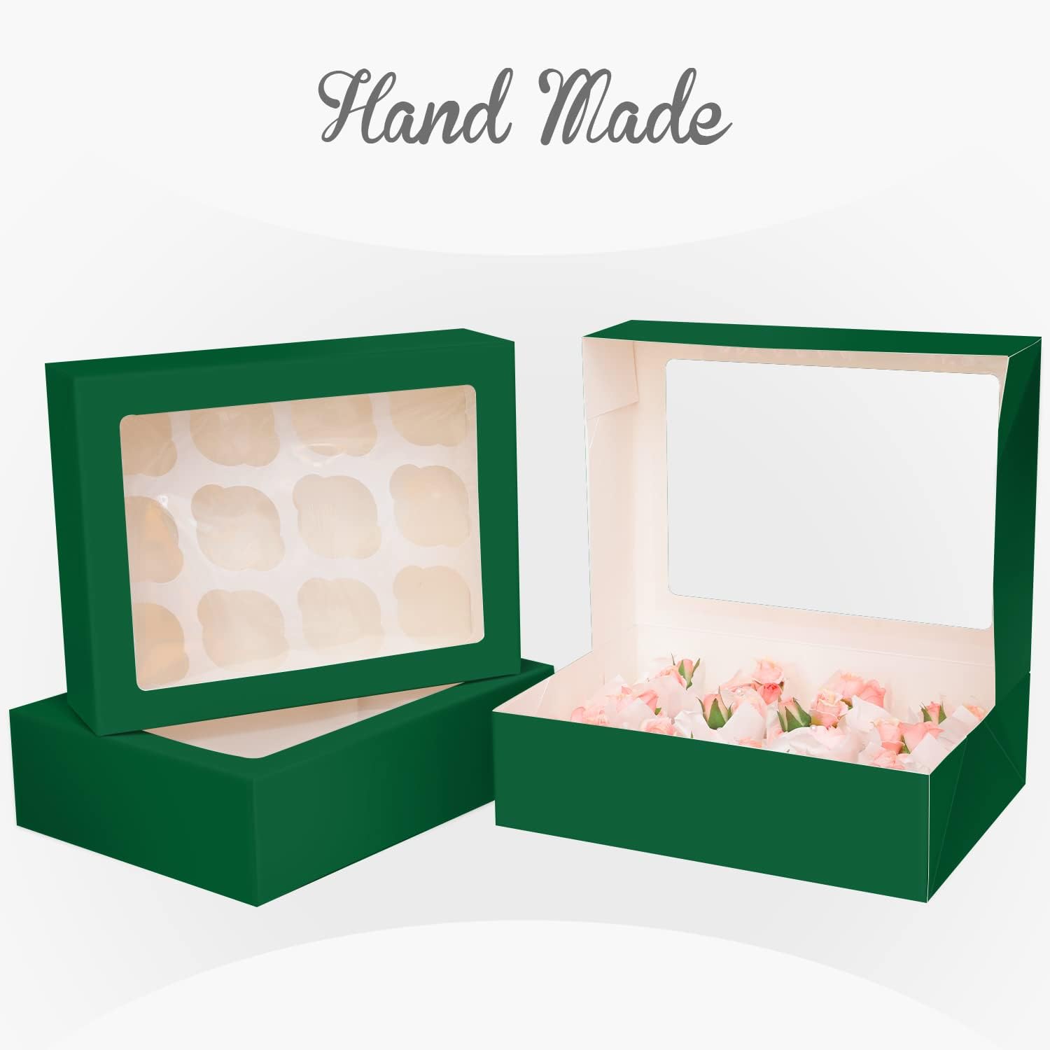 Detalle de Gcardist Cupcake-Boxen 12er Set 33x25,4x9cm