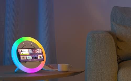 Thumbnail 6 de Swarmir 5W wireless charging Bluetooth Speaker with Multicolour Night Light