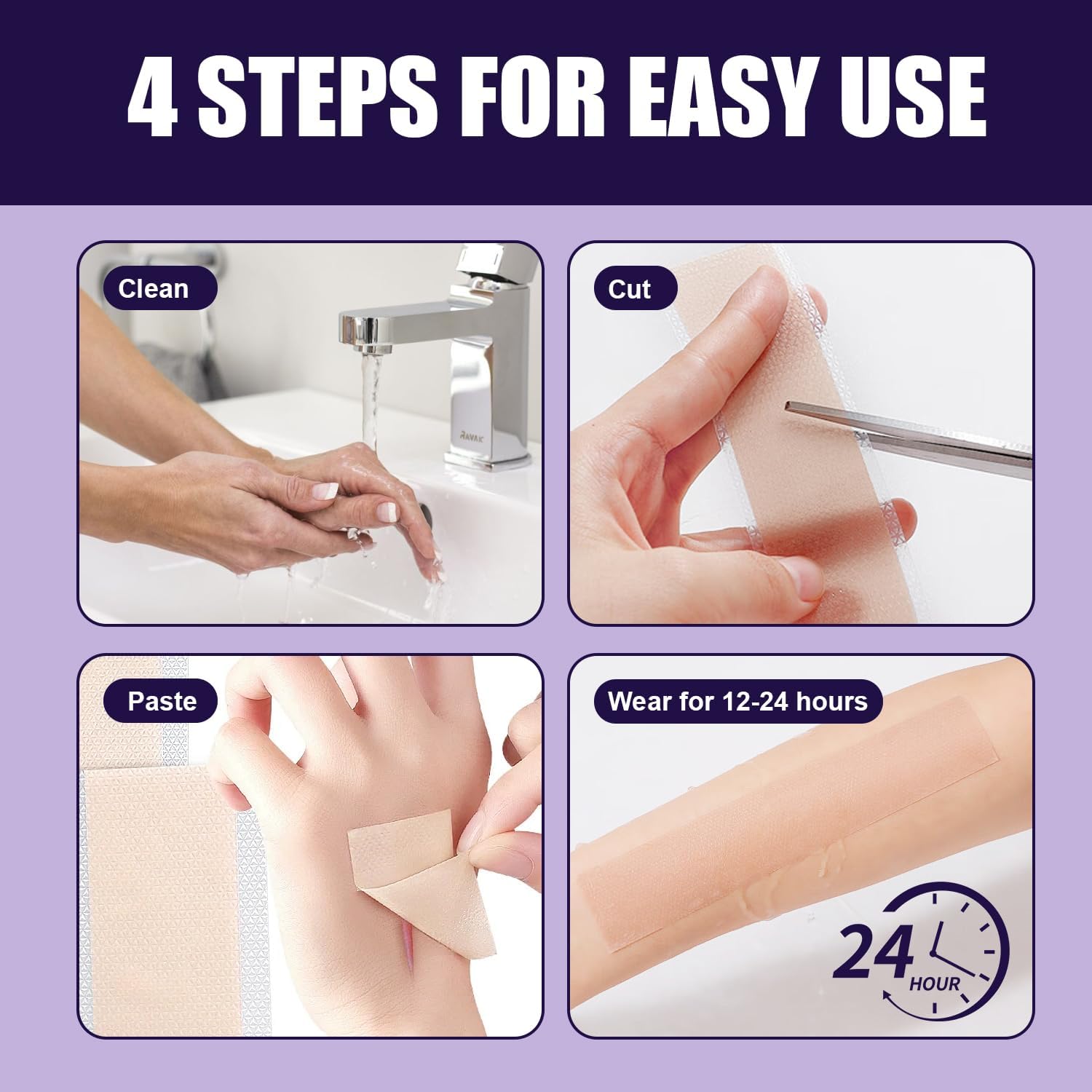 Thumbnail 5 de Silicone Scar Tape 4cm x 1.5M — Ultra‑Thin, Reusable Silicone Scar Sheets for Keloids, C‑Sections, Acne and More