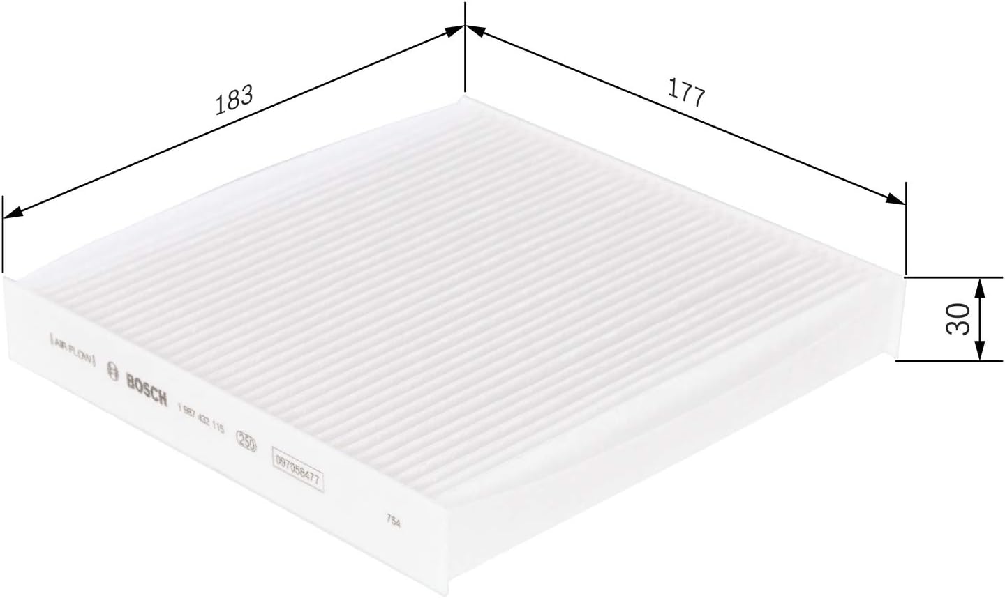 Detalle 2 de Bosch M2115 Standard Cabin Filter — Replacement Filter for Cleaner Air Inside Your Vehicle